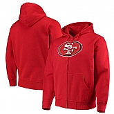 Men's San Francisco 49ers G III Sports by Carl Banks Primary Logo Full Zip Hoodie Scarlet,baseball caps,new era cap wholesale,wholesale hats